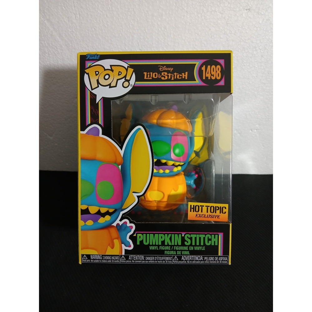 Funko Pop! Disney - Pumpkin Stitch (Black Light) Exclusive